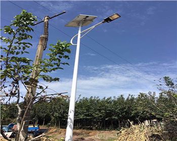 寧夏西安藍田縣竹峪鎮新農村太陽能路燈