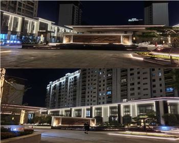 陜西辰宮地產辰宮雙河灣亮化設計施工項目